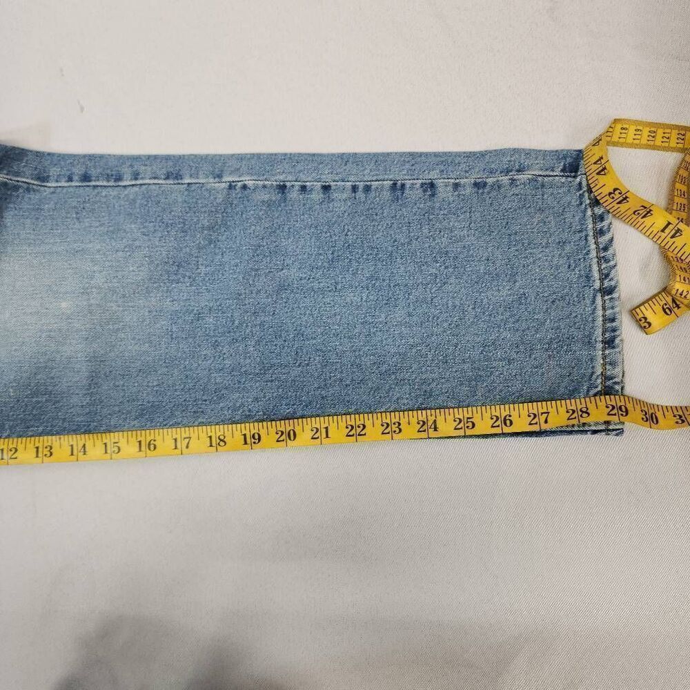 Levi's 514 Jeans Mens 36x29 Straight Leg Medium Wash Blue Denim Distressed Pants - Picture 5 of 8